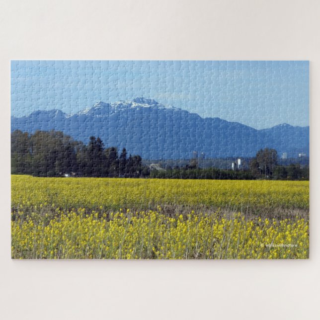 Stunning Spring Fields of Gold Forage Radish Jigsaw Puzzle (Horizontal)