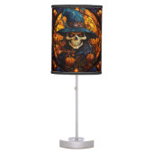 Stunning Stained Glass Skeleton Design Table Lamp (Front)