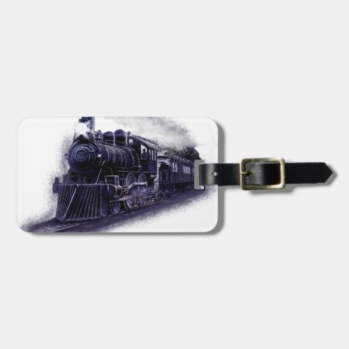 Stunning steam train gifts and accessories luggage tag