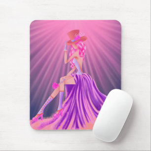 Stunning Steampunk Glamor Prom Queen Mouse Pad