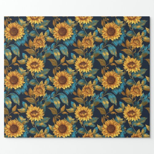 Stunning  Sunflowers All Occasion Wrapping Paper