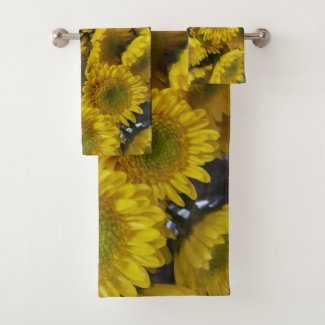Sunflowers Photo Print towels for bathroom