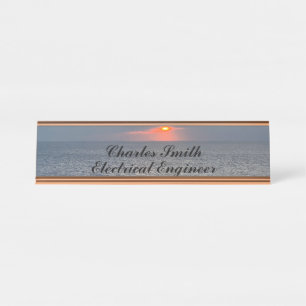 Stunning Sunset Desk Name Plate