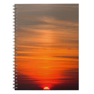 Stunning sunset notebook
