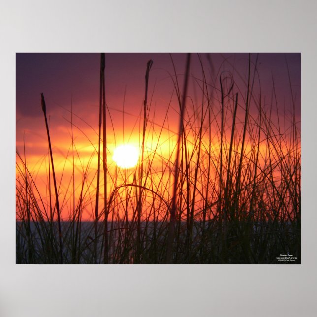 Stunning Sunset Poster (Front)