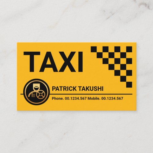 Stunning Taxi Check Boxes Cab Driver Business Card