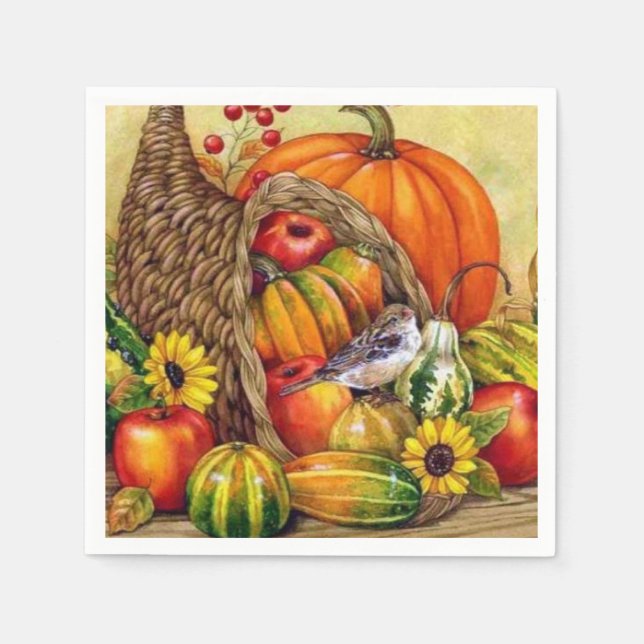 stunning Thanksgiving arrangement Napkins (Front)
