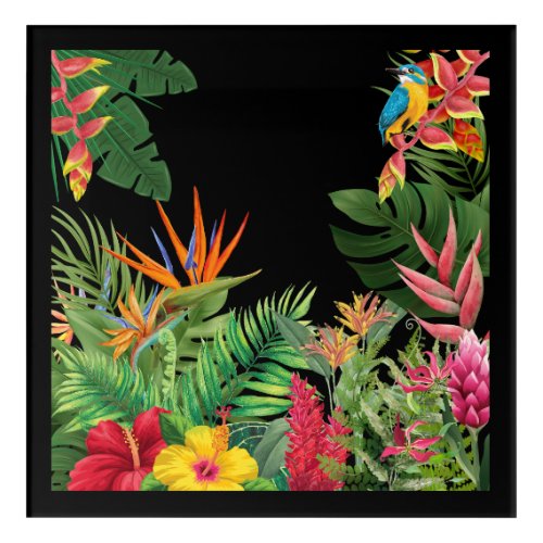 Stunning Tropical Bird of Paradise Acrylic Print