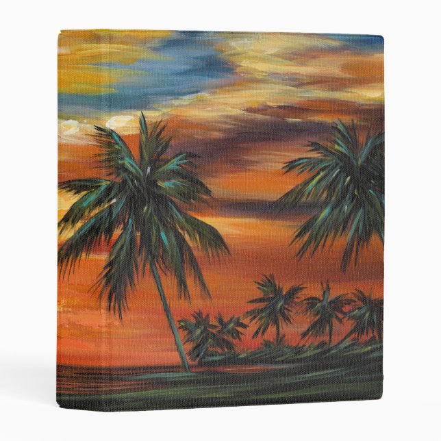 Stunning Tropical Sunset Mini Binder (Front/Spine)