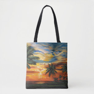 Stunning Tropical Sunset Tote Bag