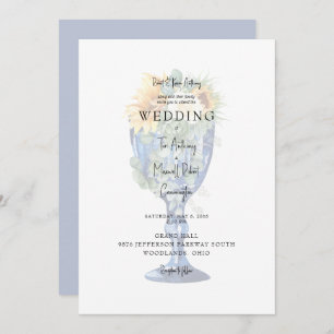 Stunning Tuscan Mediterranean Wedding II Invitation