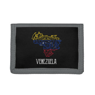 Stunning Venezuela Mandala Art Flag         Tri-fold Wallet