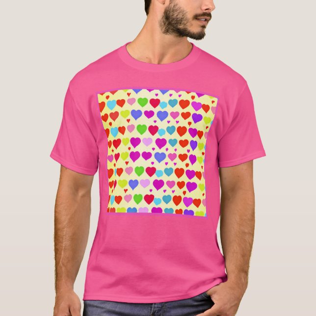 Stunning Vibrant Love Pattern T-Shirt (Front)