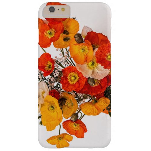 Stunning Vibrant Yellow Orange Poppies Barely There iPhone 6 Plus Case