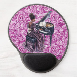 Stunning Victorican Woman Pianist Gel Mousepad