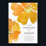 Stunning Watercolor Flower Wedding Invitation<br><div class="desc">This stunning watercolor wedding invitation features bold bright large watercolor poppies. The Large blooms beautifully frame the wedding information. This invite would be perfect for spring or summer and even a fall wedding. I painted these watercolor blooms inspired by poppies blooming in my garden. Full suite available here https://www.zazzle.com/collections/watercolor_poppies-119852434435333939</div>