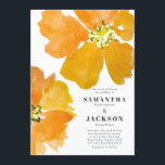 Stunning Watercolor Flower Wedding Invitation<br><div class="desc">This stunning watercolor wedding invitation features bold bright large watercolor poppies. The Large blooms beautifully frame the wedding information. This invite would be perfect for spring or summer and even a fall wedding. I painted these watercolor blooms inspired by poppies blooming in my garden. Full suite available here https://www.zazzle.com/collections/watercolor_poppies-119852434435333939</div>