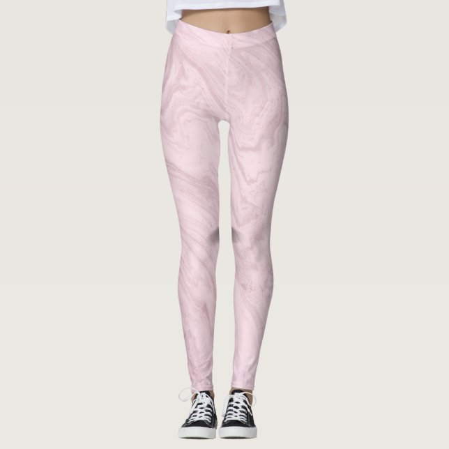 Stunning Watercolor Leggings for Any Workout (Front)