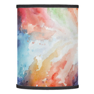 Stunning Watercolor Paint Art Modern Abstract Lamp Shade