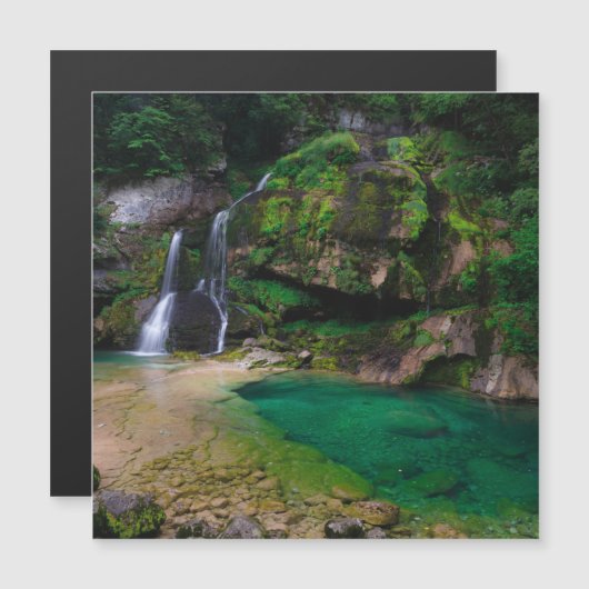 Stunning waterfall Virje, Slovenia Poster (Front/Back)