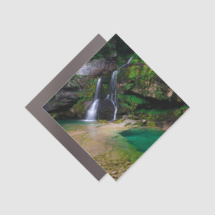Stunning waterfall Virje, Slovenia Poster Car Magnet