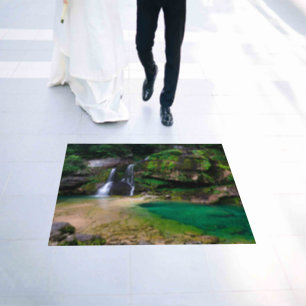Stunning waterfall Virje, Slovenia Poster Floor Decals