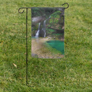 Stunning waterfall Virje, Slovenia Poster Garden Flag