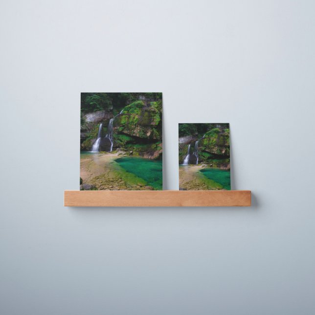 Stunning waterfall Virje, Slovenia Poster Picture Ledge (Wall)