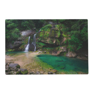 Stunning waterfall Virje, Slovenia Poster Placemat