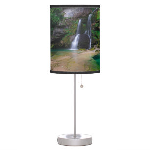 Stunning waterfall Virje, Slovenia Poster Table Lamp