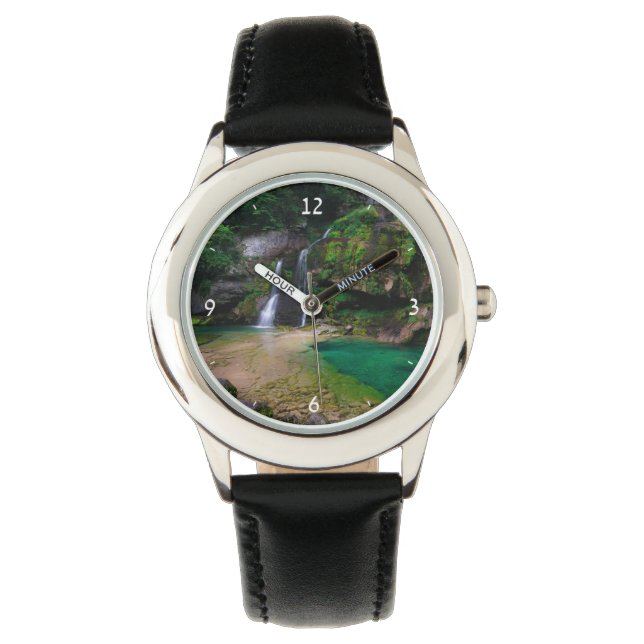 Stunning waterfall Virje, Slovenia Poster Watch (Front)