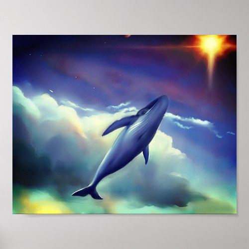 Stunning Whale Painting Wall Art