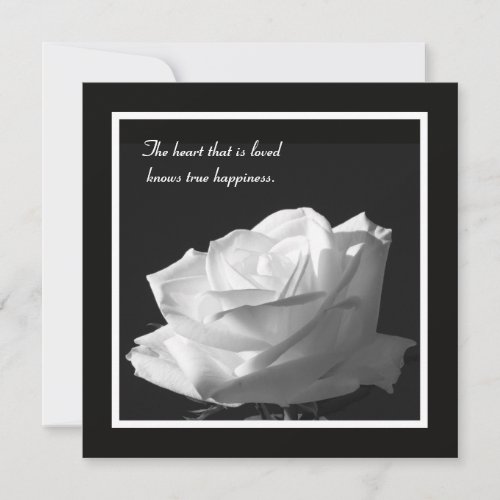 White Rose Vow Renewal Invitation
