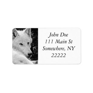 Stunning White Wolf Label
