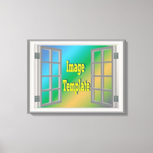Stunning Window Create Your Own Canvas Print
