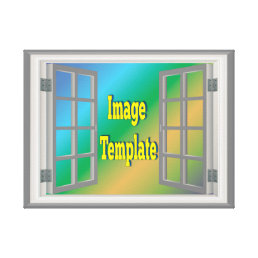 Stunning Window Create Your Own Canvas Print