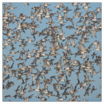 Stunning Winter Ducks in Flight Fabric