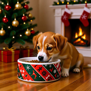 Stunning 💚❤️Xmas diagonal pattern  Bowl