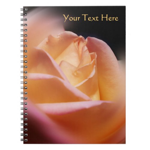 Stunning Yellow Rosebud Flower Notebook