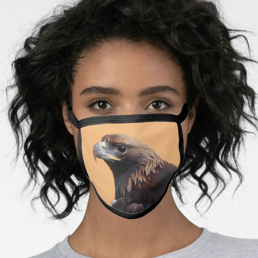 Stunning Young Golden Eagle Face Mask (Worn Her)