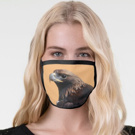 Stunning Young Golden Eagle Face Mask (Worn Her)