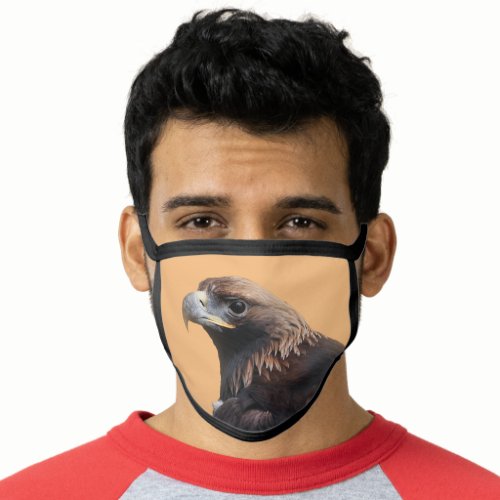 Stunning Young Golden Eagle Face Mask