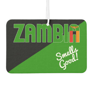 Stunning Zambia Flag Air Freshener