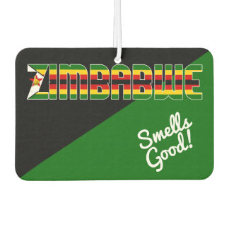 Stunning Zimbabwe Flag Air Freshener