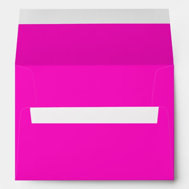 Stunningly Vivacious Pink Color Envelope (Back (Bottom))