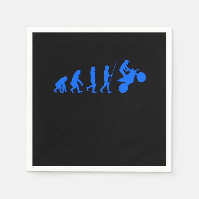 Stunt Biker Motocross Dirt Bike Motorist Motorcycl Napkins (Front)