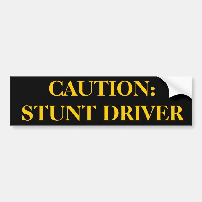 Stunt Driver Sticker (Front)