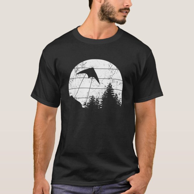 Stunt Kite Flying Retro Flying A Kite Love Stunt K T-Shirt (Front)