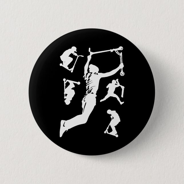 Stunt Scooter Scootering Tricks Button (Front)