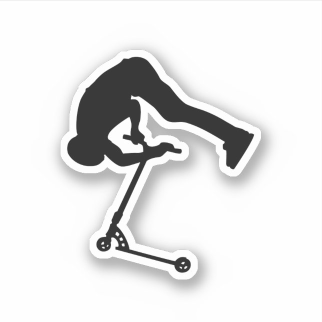 Stunt scooter trick backflip sticker (Front)